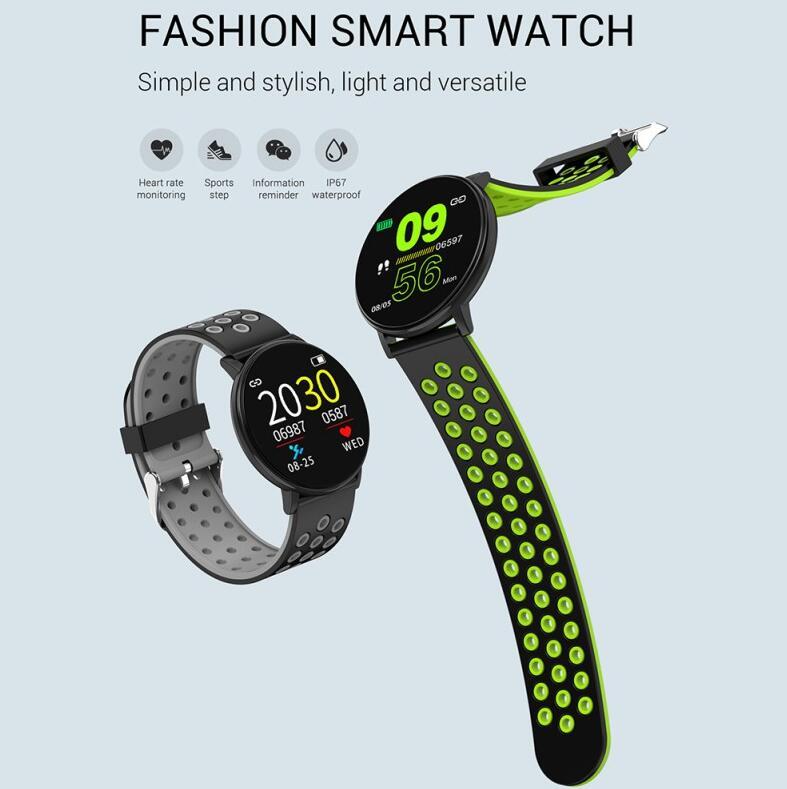 New W8 round screen 1.3 inch color screen smart bracelet