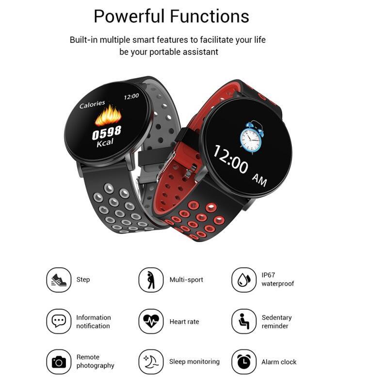 New W8 round screen 1.3 inch color screen smart bracelet