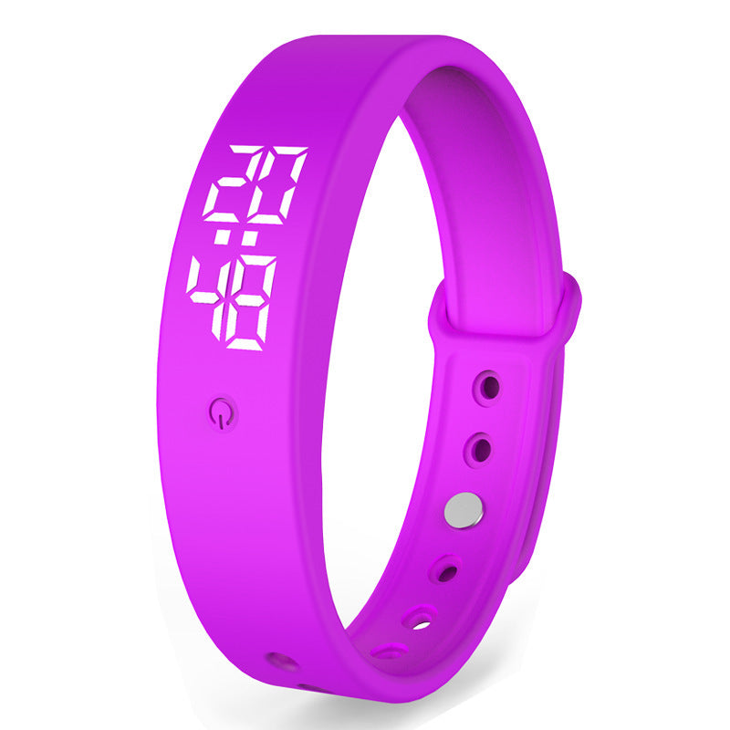 New V9 Smart Bracelet With Body Temperature Monitoring Precise Display Smart Band Vibration reminder Smart Clock Smart Wristband