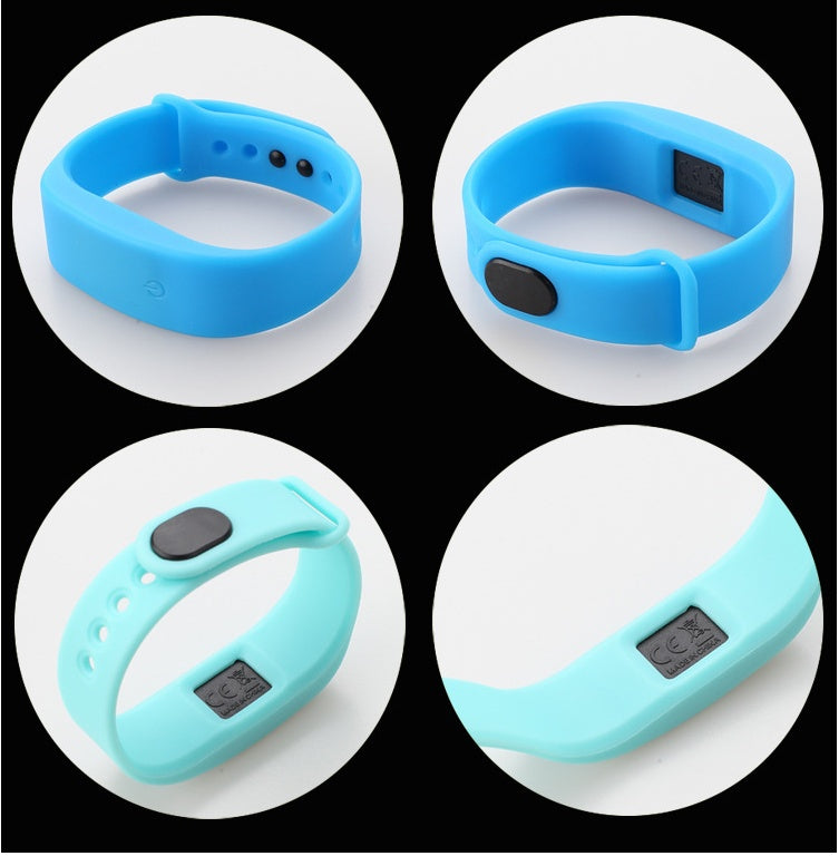 Leisure Sports Student LED White Light Bracelet Button