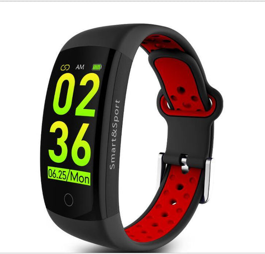 Q6S Smart Color Screen Bracelet Blood Pressure Heart Rate Monitoring Step Sports Watch