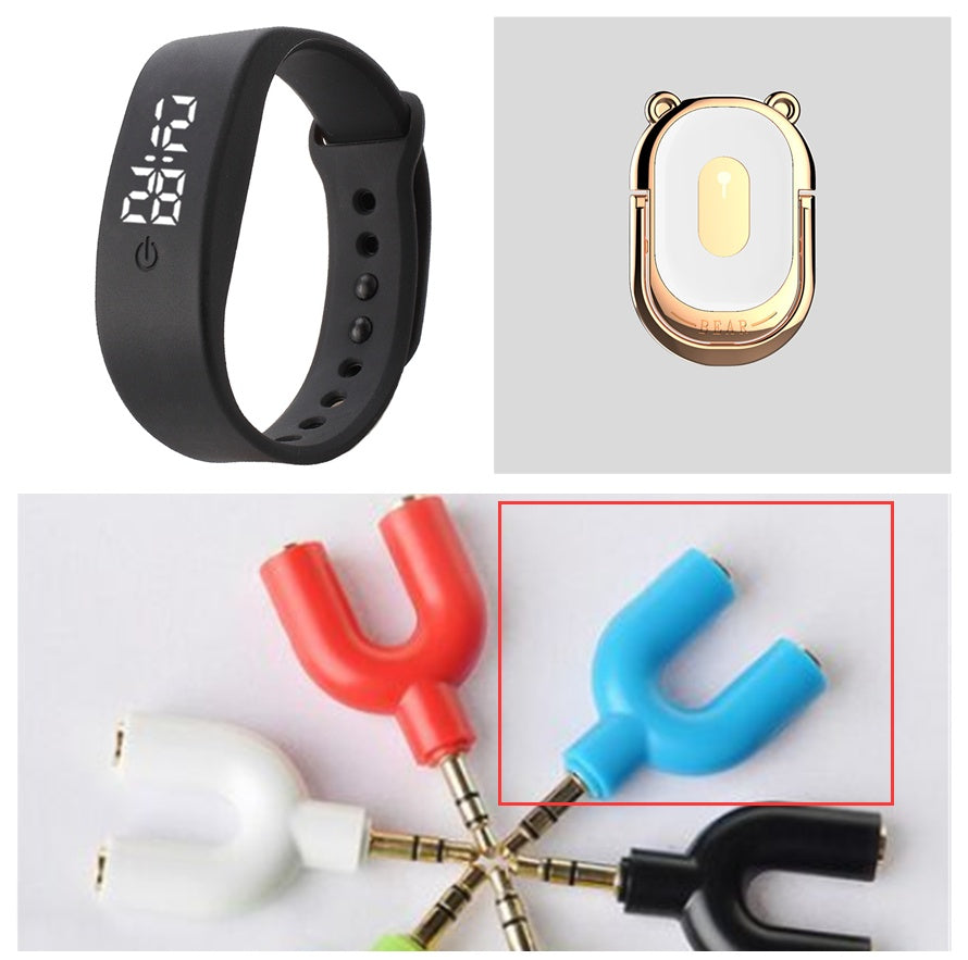 Leisure Sports Student LED White Light Bracelet Button